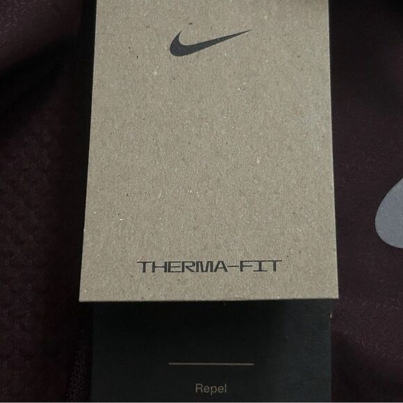 Nike Thermafit Sphere Element Running 1/2 Zip Jacket Burgundy Mens L FZ1115-652 - Picture 3 of 7